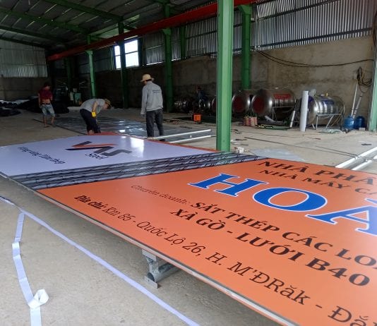 Thi công bảng hiệu bạt 3M tại Đăk Lăk